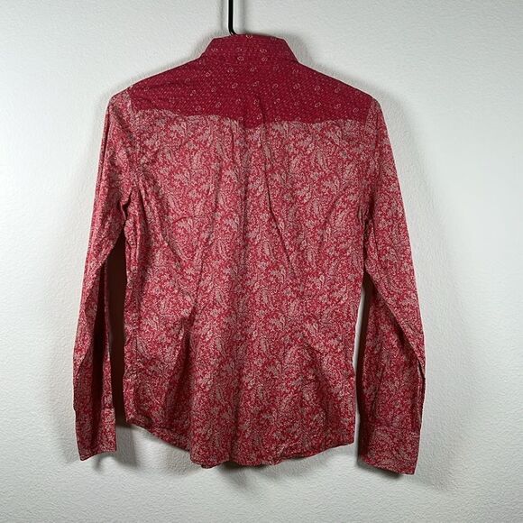 Lauren Ralph Lauren vintage large western red/white paisley/floral shirt - Picture 5 of 5